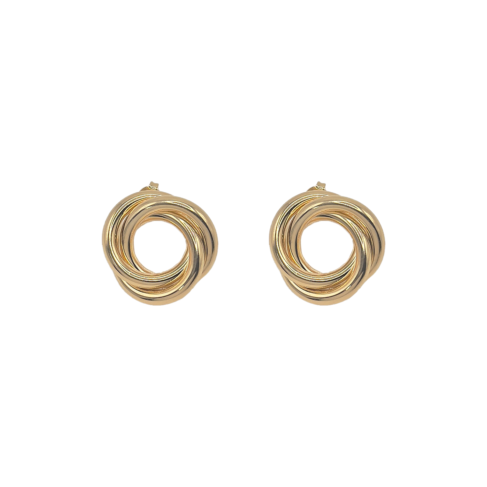 Triple Knot Gold Stud Earrings – Bonnie Jennifer