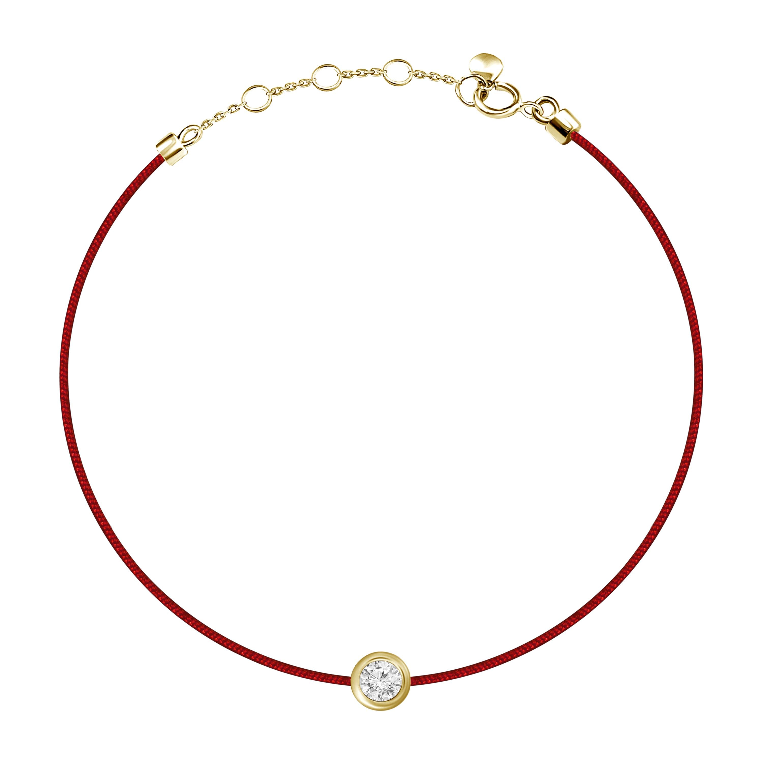 18k Fancy Diamond Chain/Silk Cord Bracelet – 770 Fine Jewelry