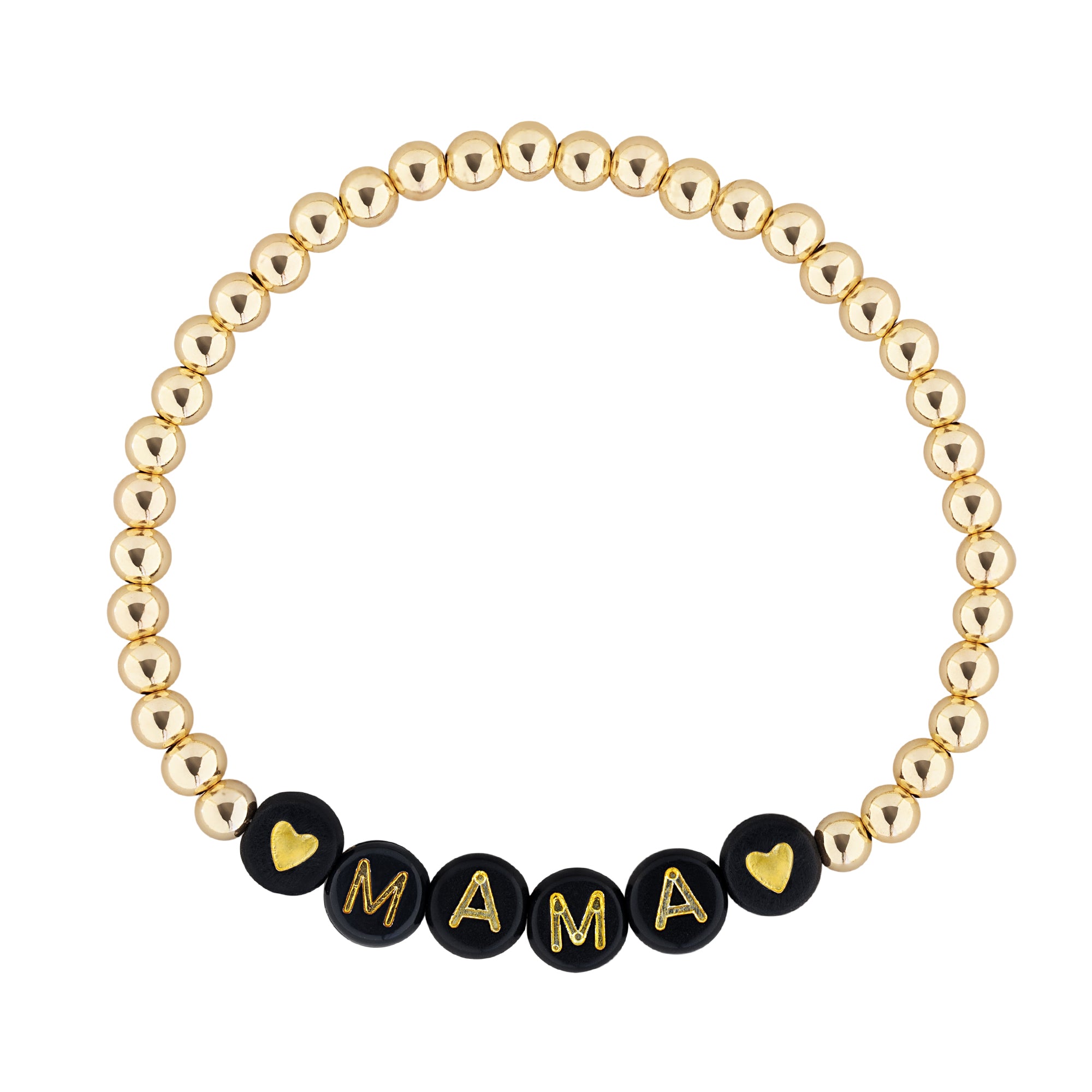 Mama Gold Filled Word Beaded Bracelet – Bonnie Jennifer