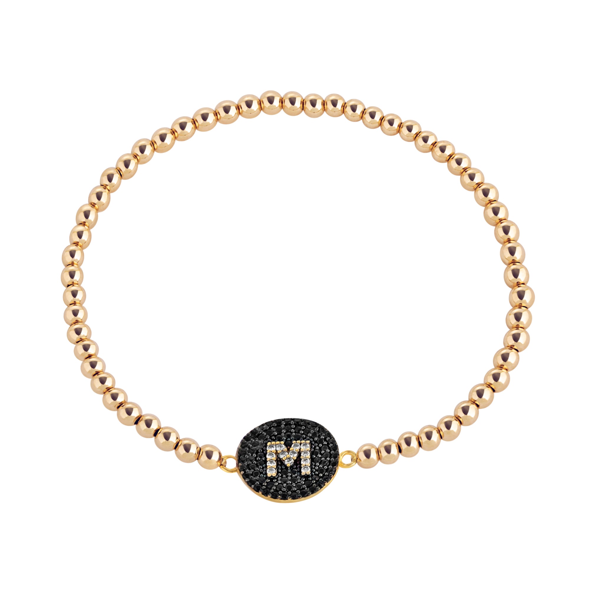 TINGN Gold Initial bracelets for Women Layered Initial Disc Monogram Charm  Bracelet 