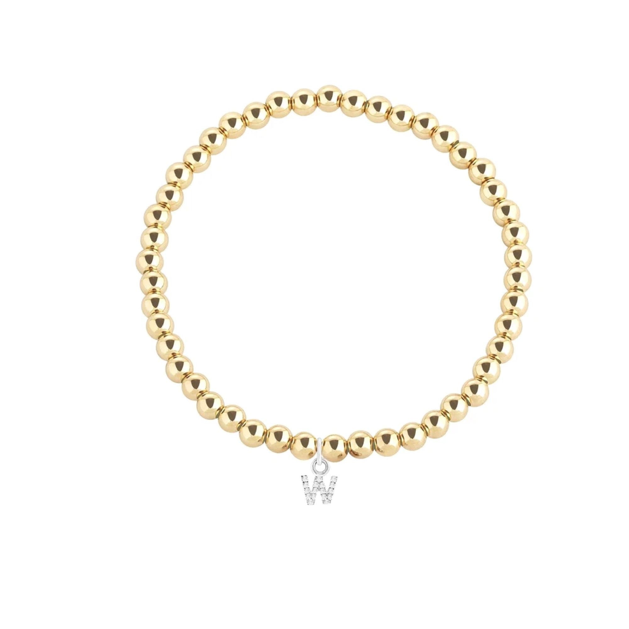 Gold Filled Word Beaded Bracelet – Bonnie Jennifer