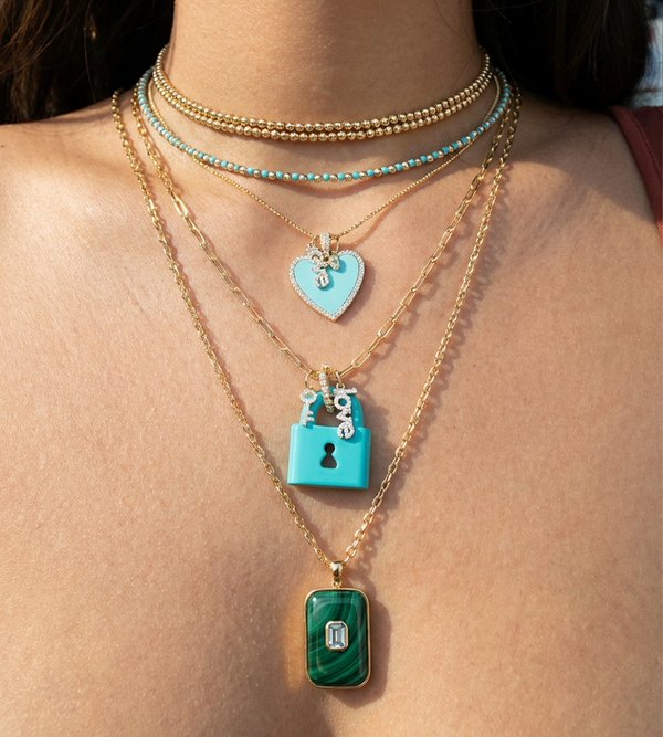 Malachite Gemstone Inlay Medallion