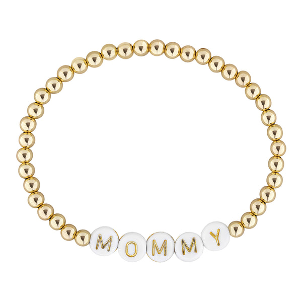 Gold Filled Word Beaded Bracelet – Bonnie Jennifer