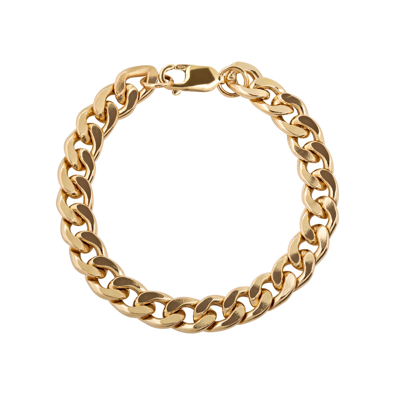 Gold Cuban Chain Link Bracelet
