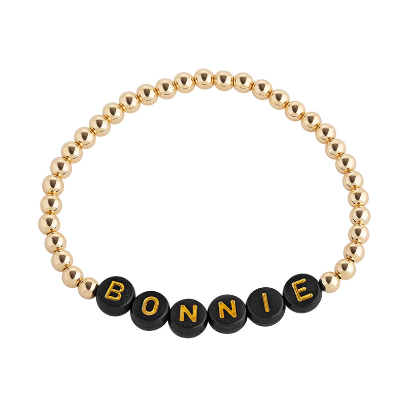 Gold Filled Word Beaded Bracelet – Bonnie Jennifer
