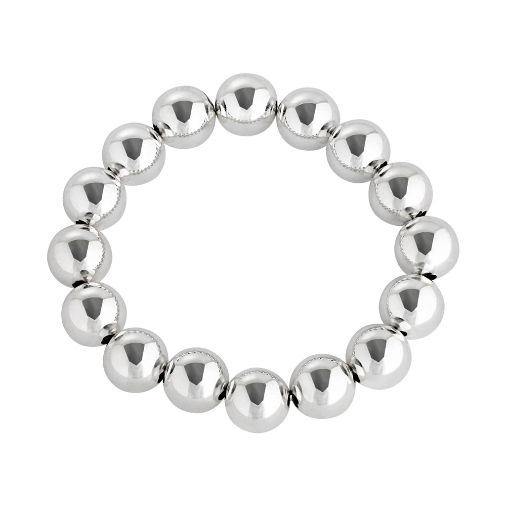 7 MM Sterling Silver Beaded Bracelet – Bonnie Jennifer