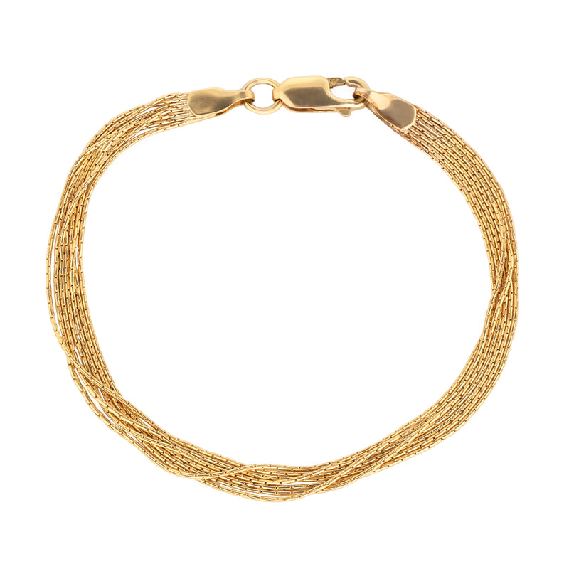 Gold Filled Multi Strand Bracelet