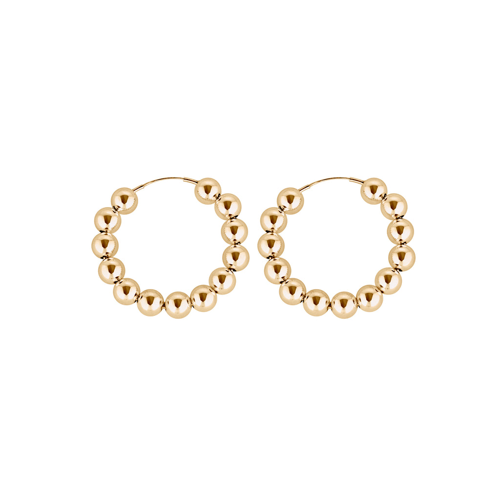 6mm Gold-Filled Earring Post Ball w/ Ring