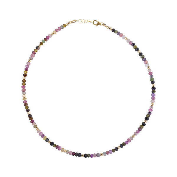 Tourmaline Gold-Filled Beaded Necklace