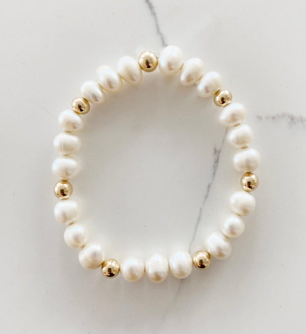 Pearl Gold Filled Bracelet
