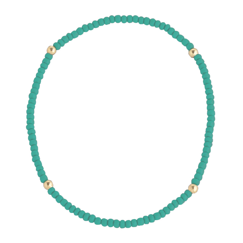 Mini Quad Turquoise Beaded Bracelet